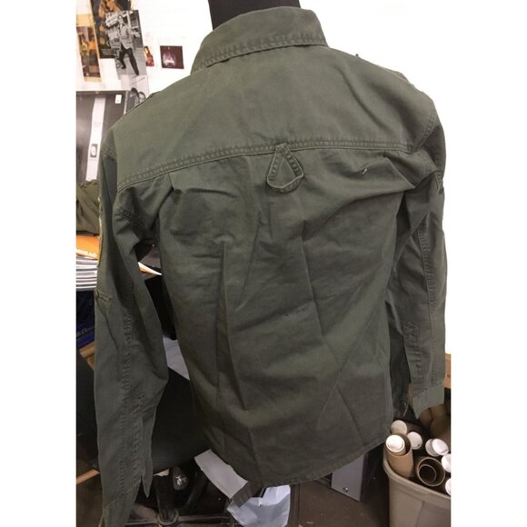 Mens Size Small Regular Hotlips Olive Green US Army Collared Long Sleeved Shirt - Picture 5 of 7